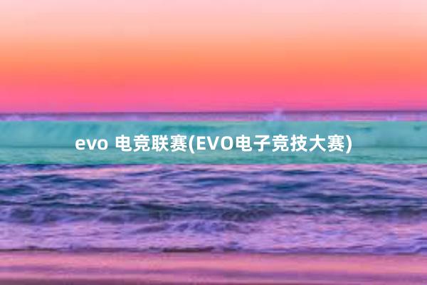 evo 电竞联赛(EVO电子竞技大赛)